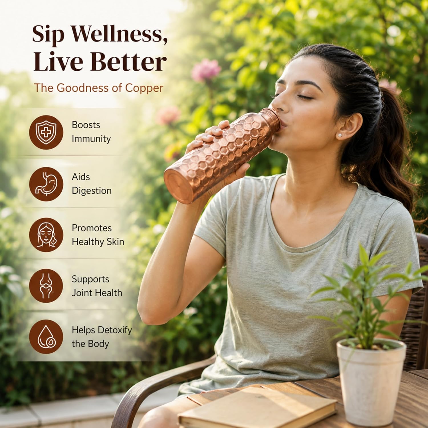 Set di 3 Bottiglie d'Acqua in  - Ayurvedic & Herbal Wellness Kits recensione e prezzo